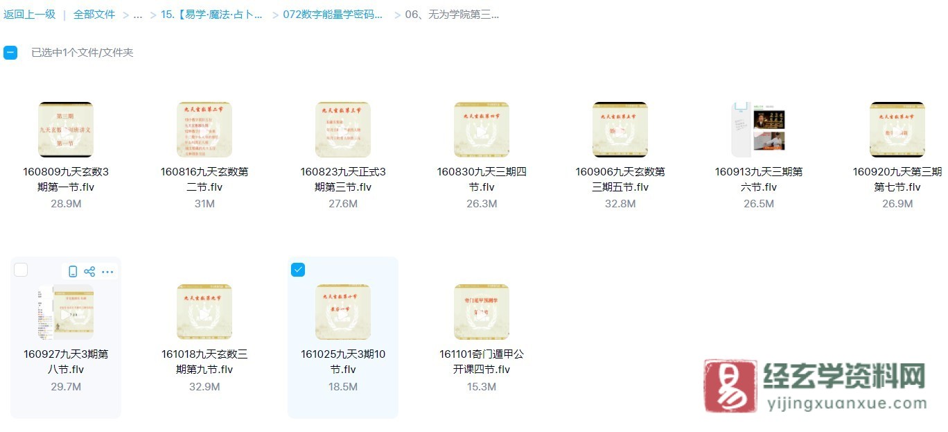图片[3]_无为学院第三期九天玄数培训班（视频11节）_易经玄学资料网