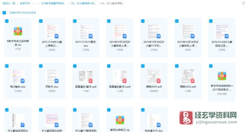 许义豪讲课笔记资料合集_易经玄学资料网