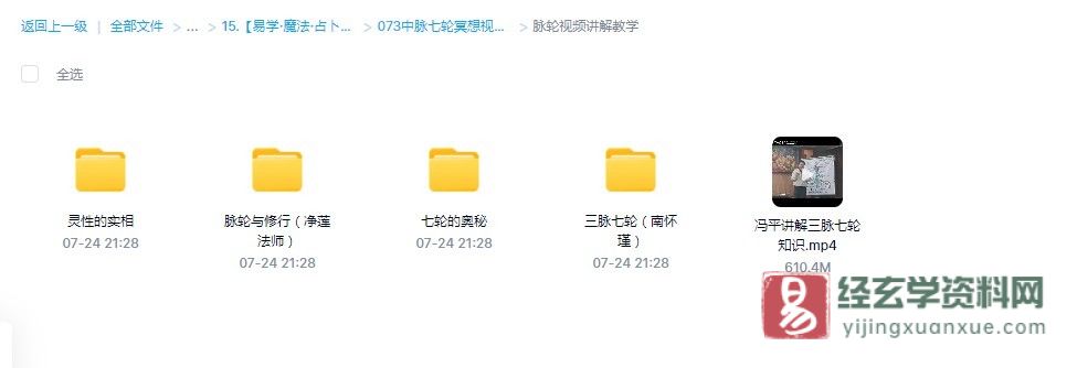 图片[1]_灵性的实相脉轮三脉七轮脉轮与修行视频讲解教学（4套合集）_易经玄学资料网