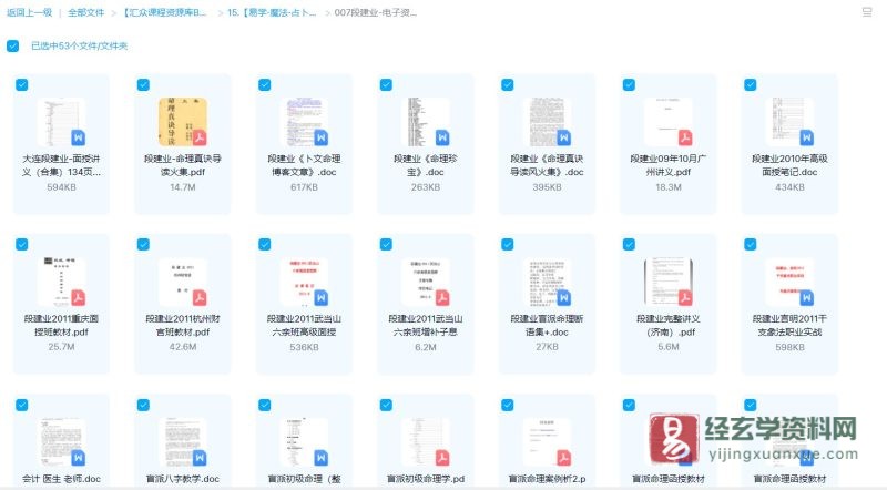 段建业四柱八字命理电子资料大合集_易经玄学资料网