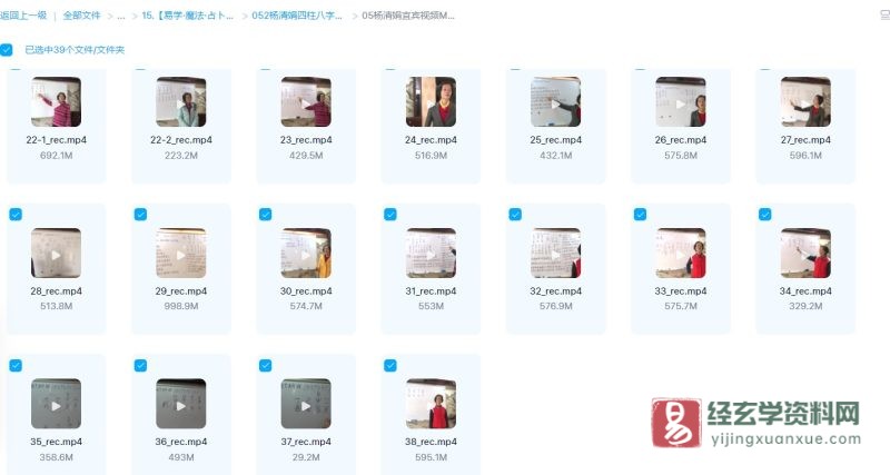 杨清娟-盲派命理宜宾班视频讲座_易经玄学资料网