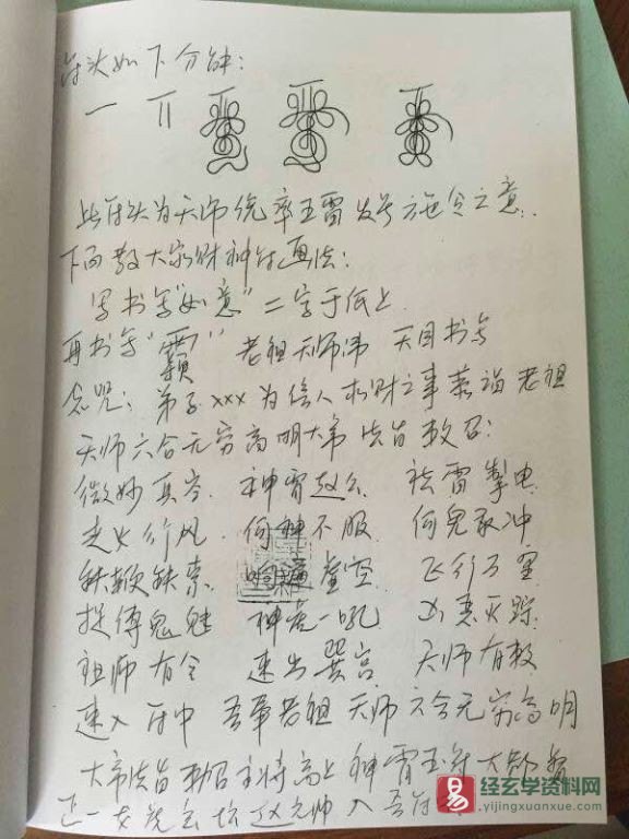 图片[4]_道家符咒资料《万寿宫天师符》培训班讲课笔记图片（36页）_易经玄学资料网