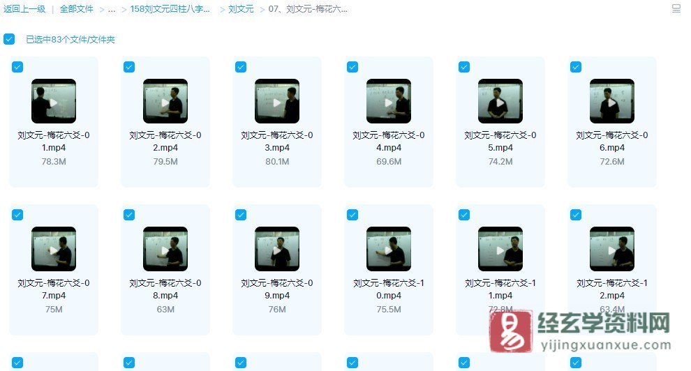 图片[2]_刘文元-梅花六爻视频教程（视频83集）_易经玄学资料网