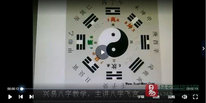 兴易老师《八字飞宫》课程（视频20讲+讲义资料）_易经玄学资料网
