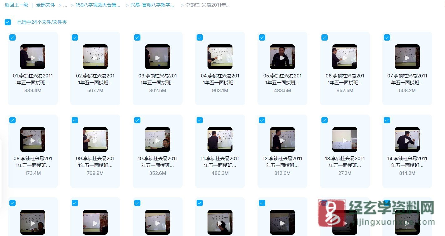 图片[2]_兴易老师2011年五一盲派八字面授班课程（视频24集）_易经玄学资料网