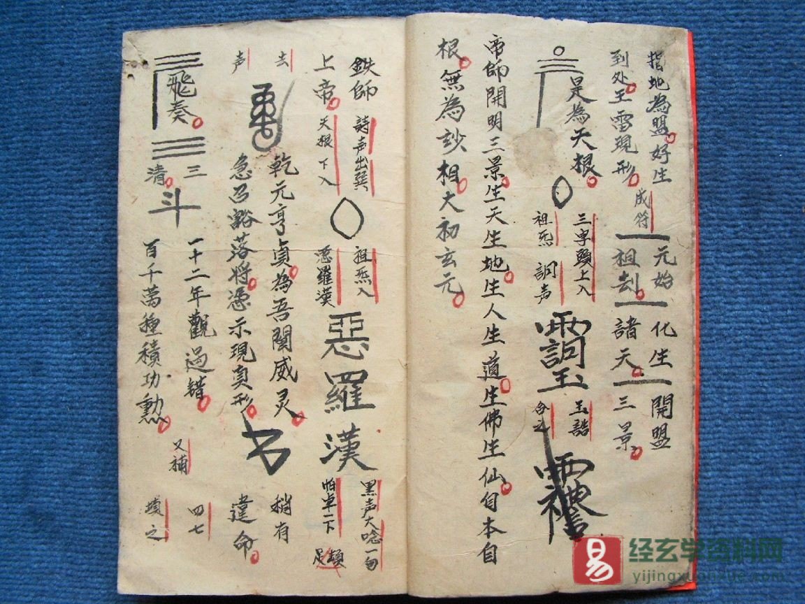 图片[3]_道家古籍《先天中天后天各派符秘》民间手抄本（82P）_易经玄学资料网