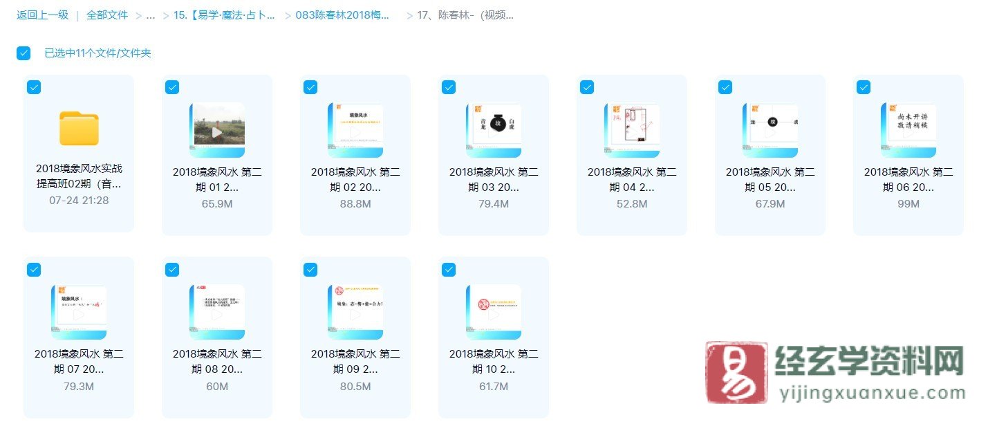 图片[1]_陈春林-境象风水实战提高班02期（视频10集）_易经玄学资料网