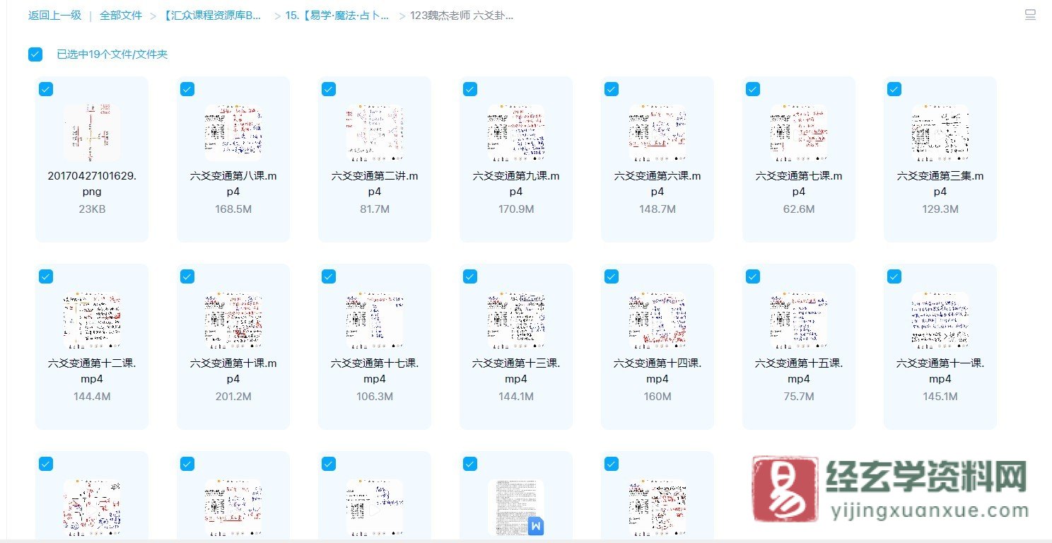 图片[1]_魏杰老师 六爻卦意卦象变通预测法 六爻网授视频教学（视频17课+讲义）_易经玄学资料网