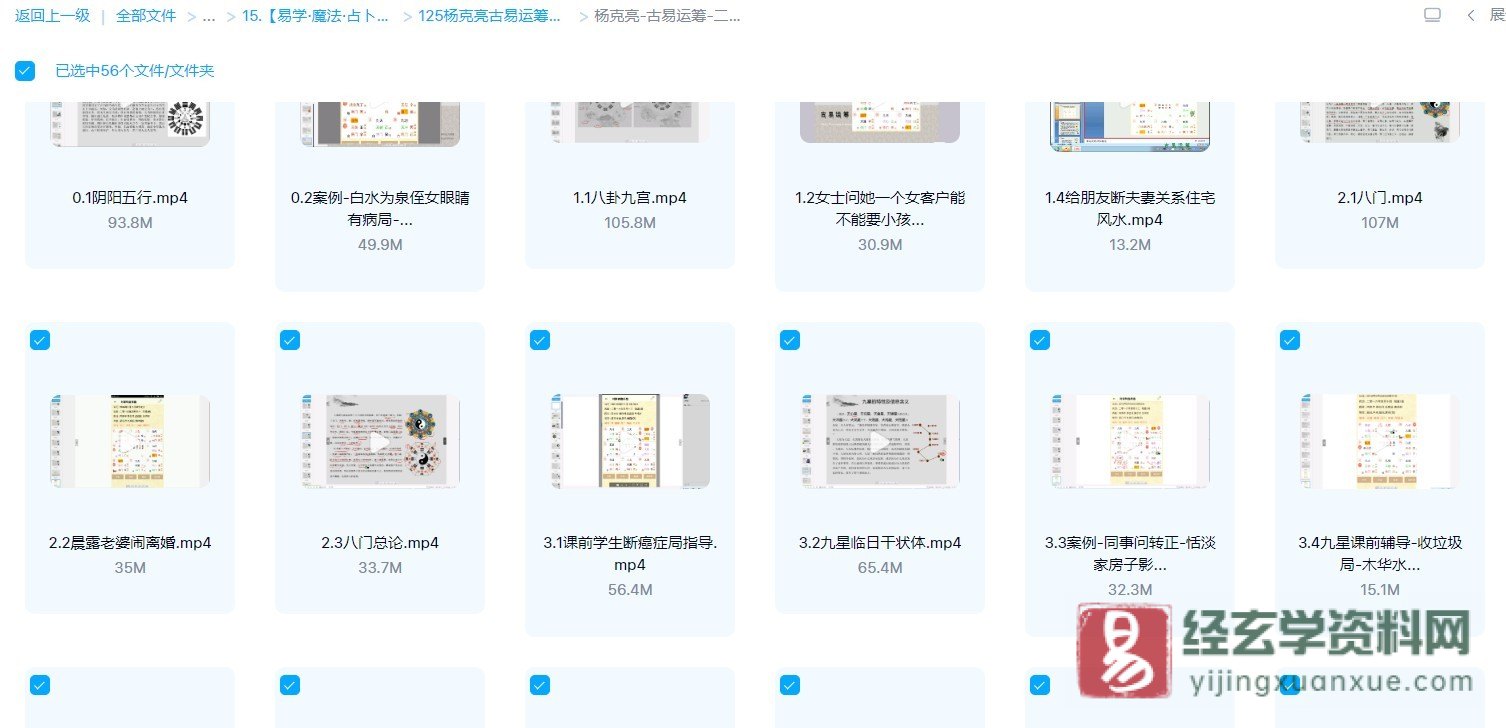 图片[2]_杨克亮古易运筹奇门 奇门遁甲风水实战初中高级班全套视频（视频81集+附加资料）_易经玄学资料网