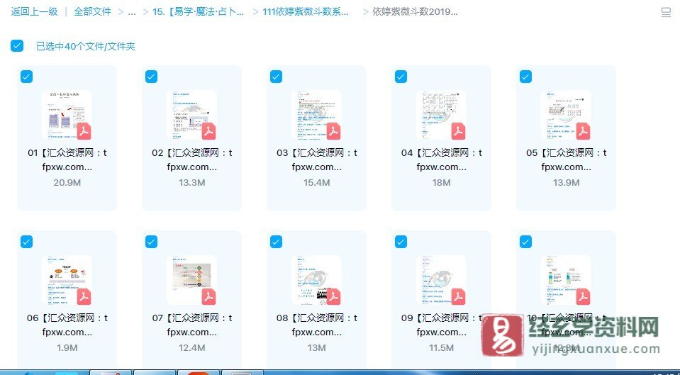 图片[1]_依婷2019年紫微斗数系统班（40个PDF文档）_易经玄学资料网