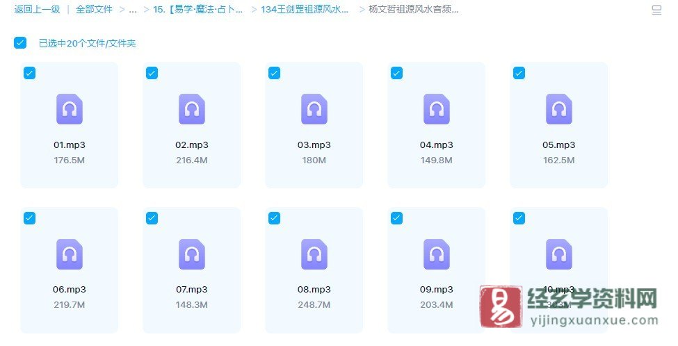 杨文哲祖源风水培训（录音20讲）_易经玄学资料网