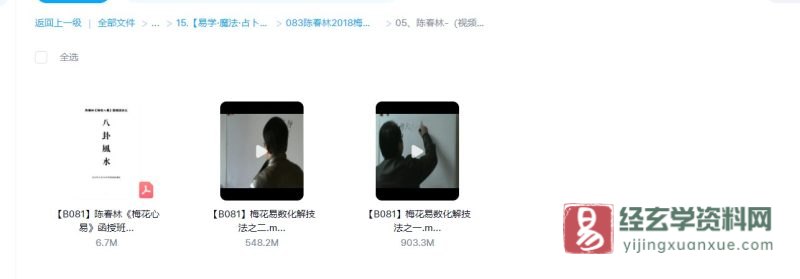 陈春林-梅花心易化解改运旺运秘法教程_易经玄学资料网