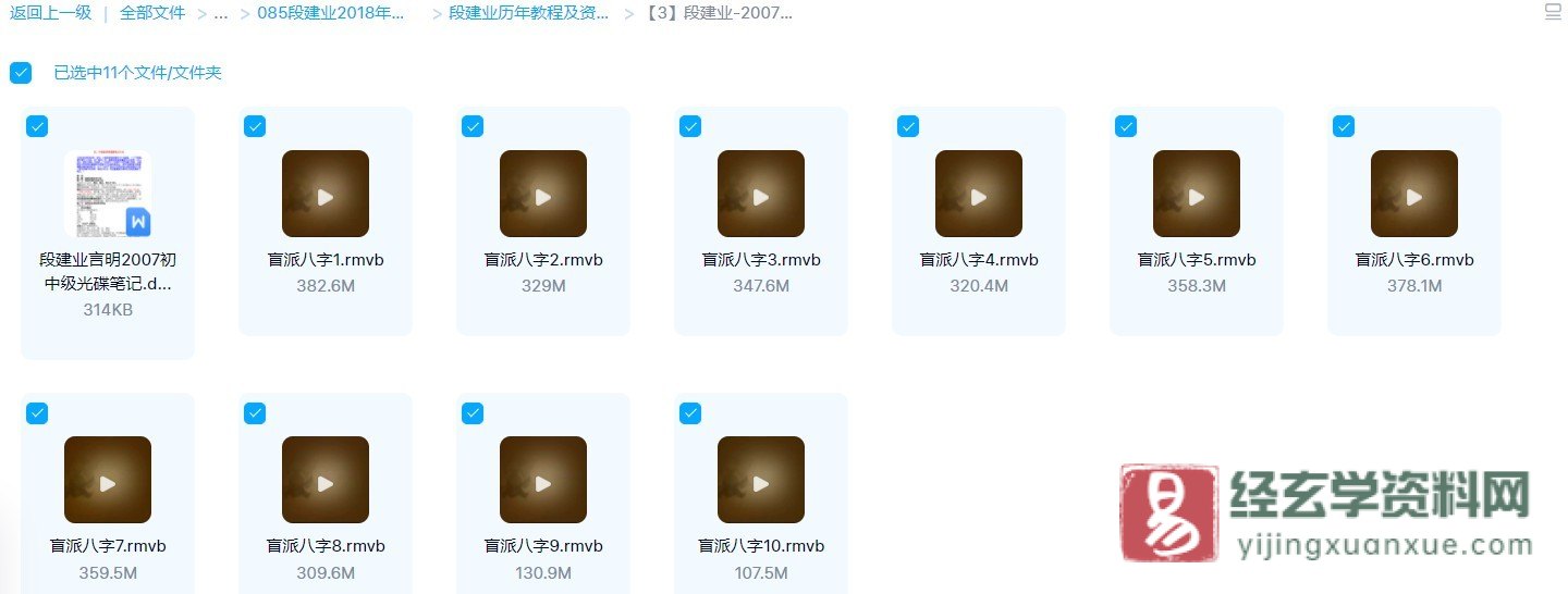 图片[1]_段建业-2007年广州盲派命理面授班初中级课程（录像10集+word笔记资料）_易经玄学资料网
