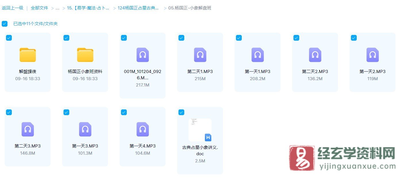 杨国正-古典占星小象解盘班（录音+讲义资料）_易经玄学资料网