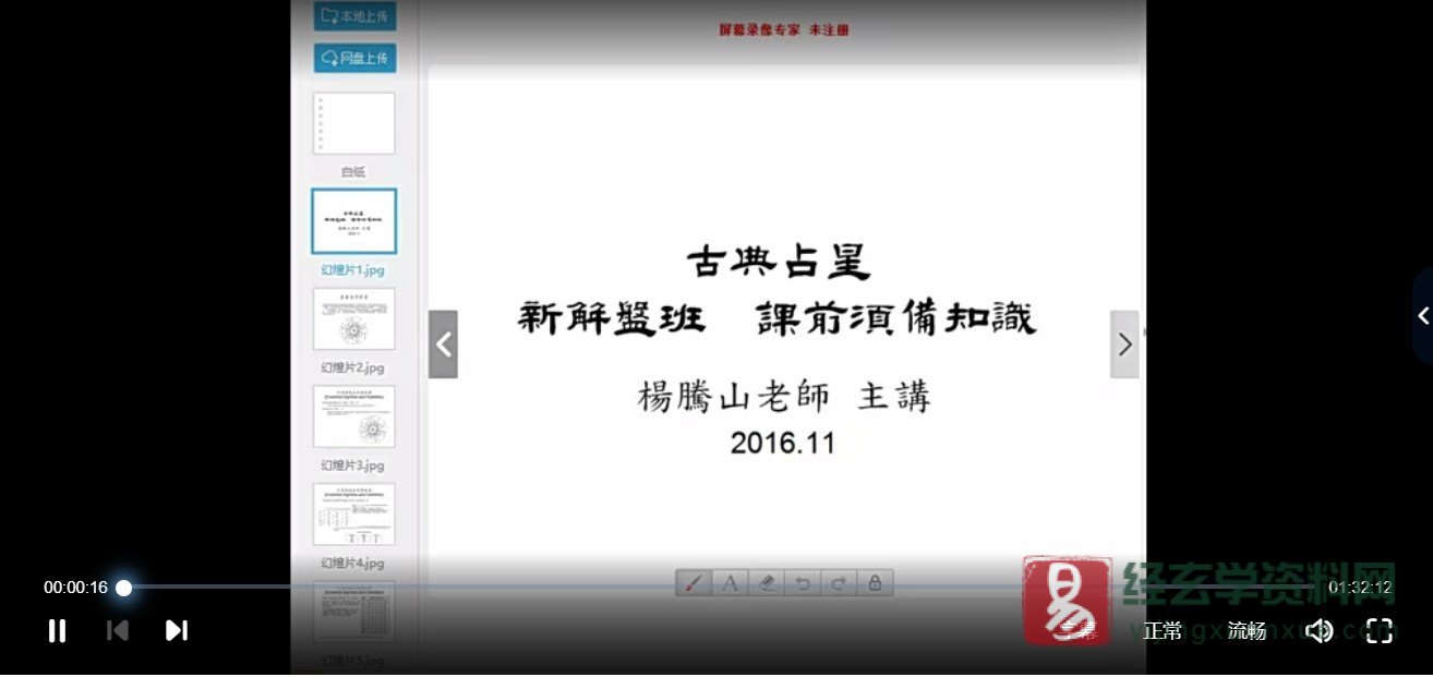 杨国正-新古典占星入门班（视频+录音+讲义）_易经玄学资料网