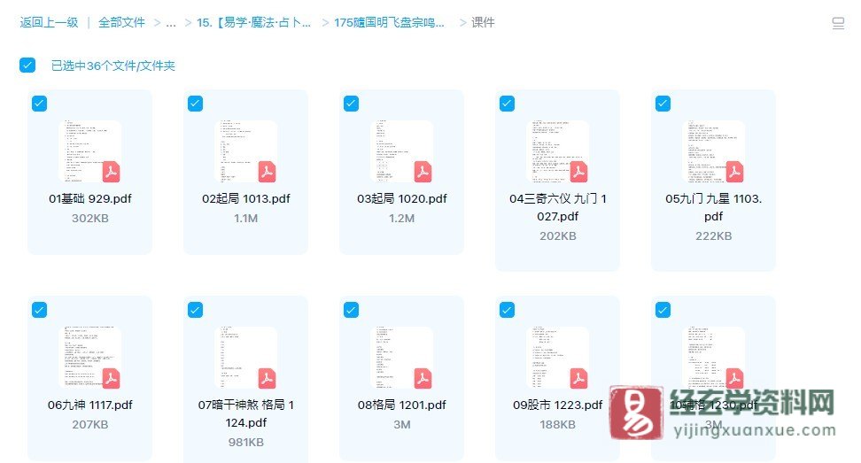 图片[3]_隨国明-飞盘谦宗奇门遁甲第三期培训班录像（视频43集+pdf课件）_易经玄学资料网