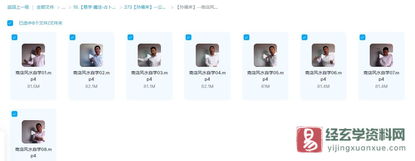 图片[2]_【孙福来】公司风水+工厂风水+商店风水自学教程（视频29集）_易经玄学资料网