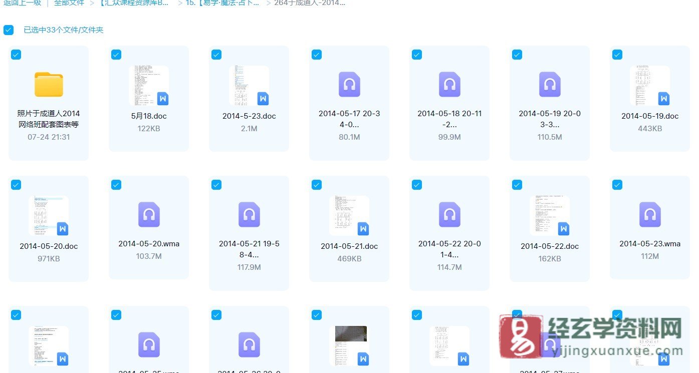 于成道人（于城道）-2014年5月天师道法奇门遁甲网络班（录音15讲+教材讲义）_易经玄学资料网