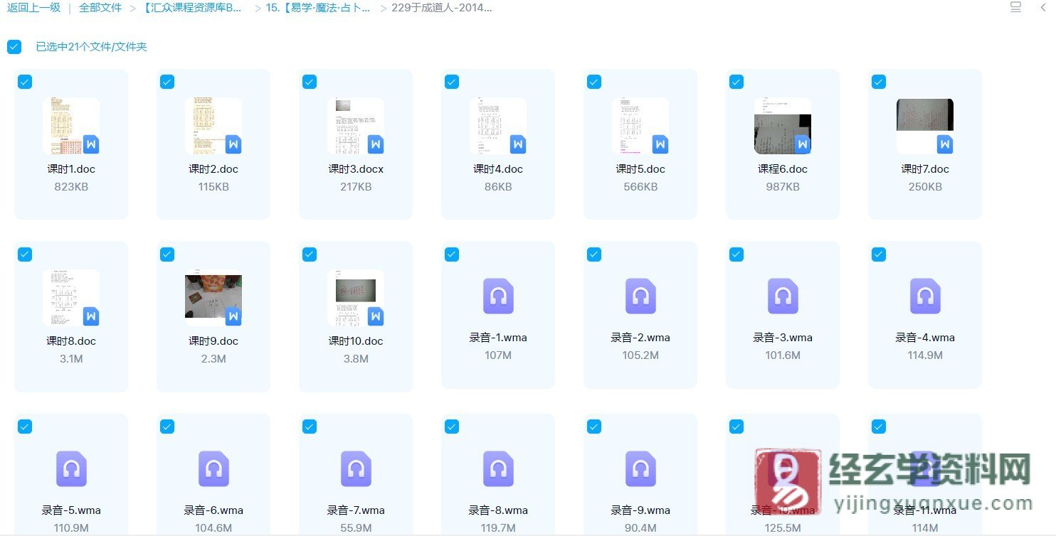 于成道人（于城道）-2014年7月奇门遁甲网络班（录音11集+讲义资料）_易经玄学资料网
