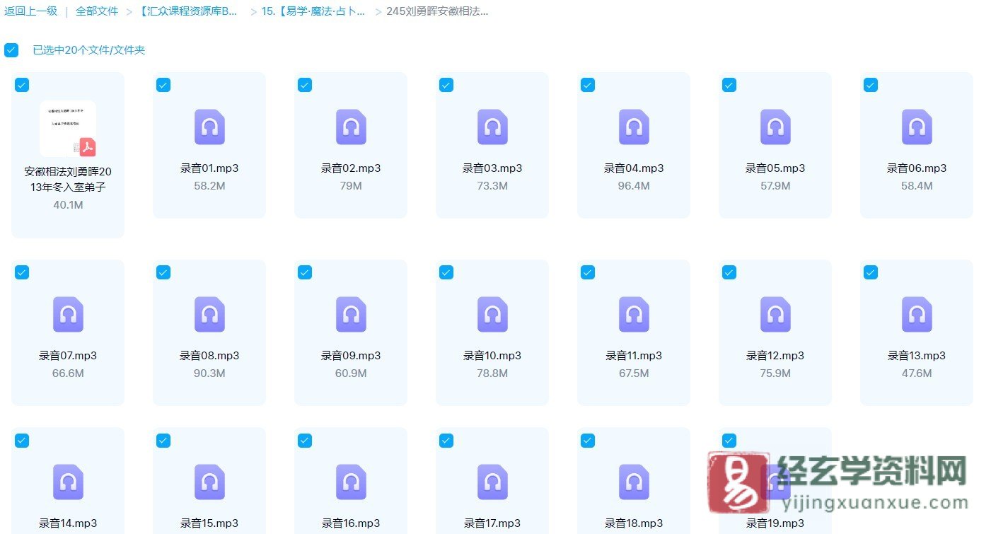 图片[2]_刘勇晖－安徽相法2013年冬入室弟子班（录音19讲+PDF课堂笔记94页）_易经玄学资料网