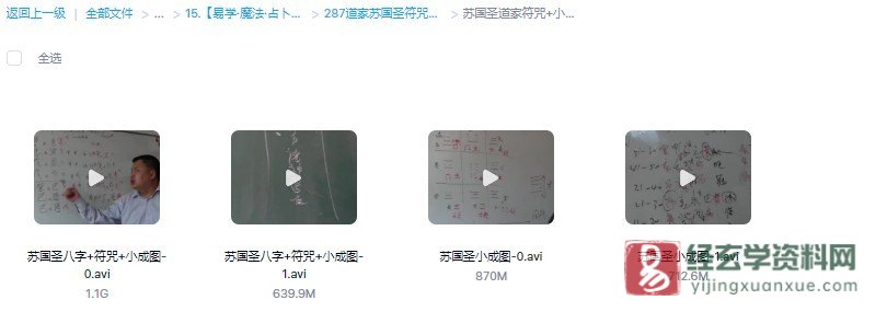 苏国圣道家符咒+小成图教程（视频4集）_易经玄学资料网