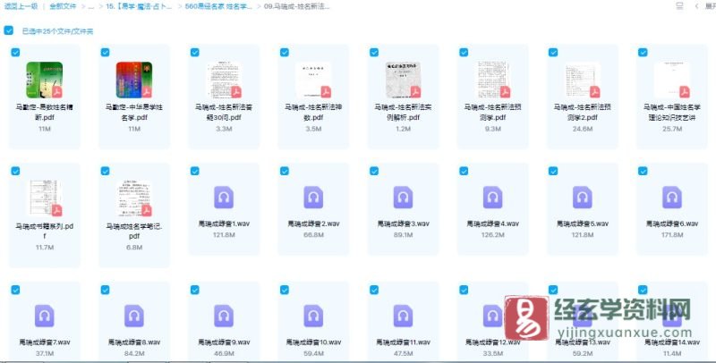 马瑞成&马勤定-姓名新法预测学录音+易数姓名精断中华易学姓名学电子书资料合集_易经玄学资料网