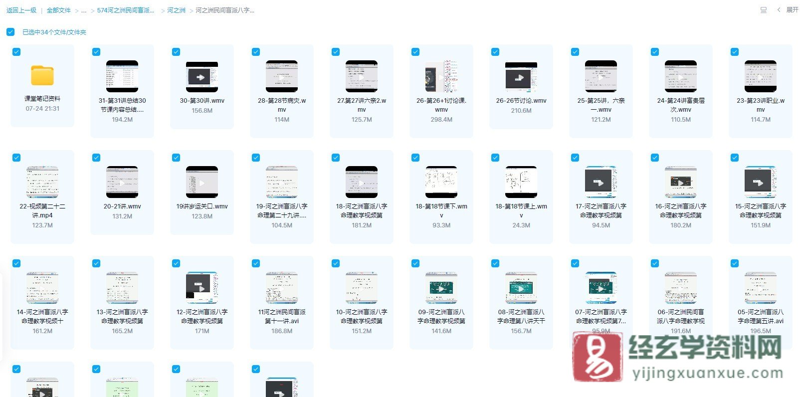 图片[2]_河之洲－民间盲派八字命理视频教程（视频31集+课堂笔记+电子书资料）_易经玄学资料网