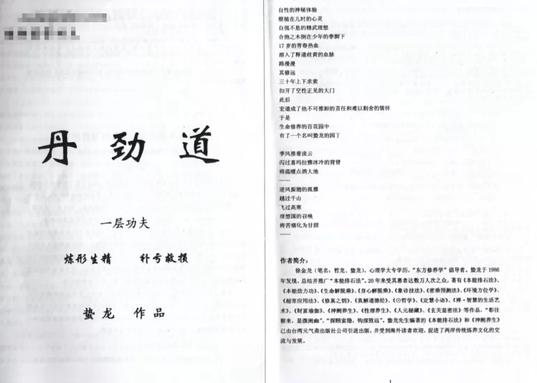 徐金龙(哲龙)-丹劲道三层功夫_易经玄学资料网