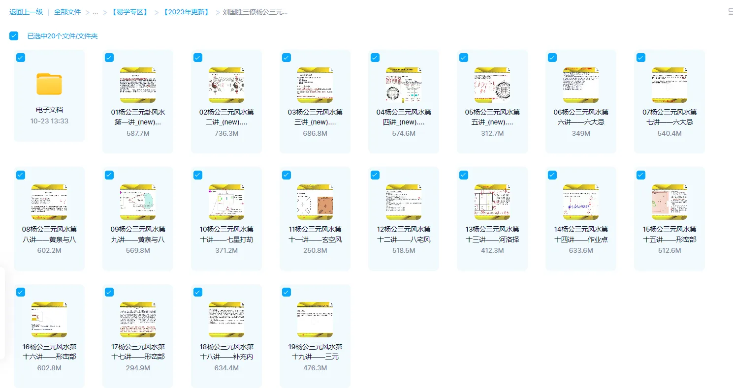 图片[2]_刘国胜-三僚杨公三元元卦风水弟子班内部课程（视频19集+9册PDF讲义资料）_易经玄学资料网