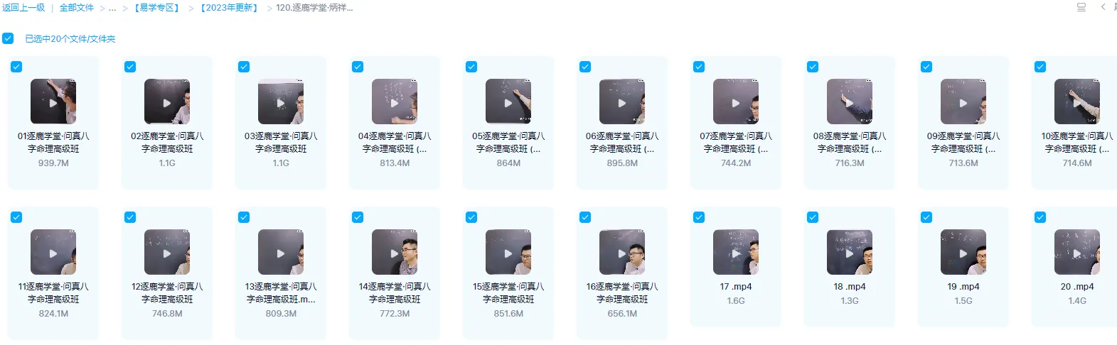 图片[1]_逐鹿学堂·炳祥-问真八字命理高级班（视频20集）_易经玄学资料网