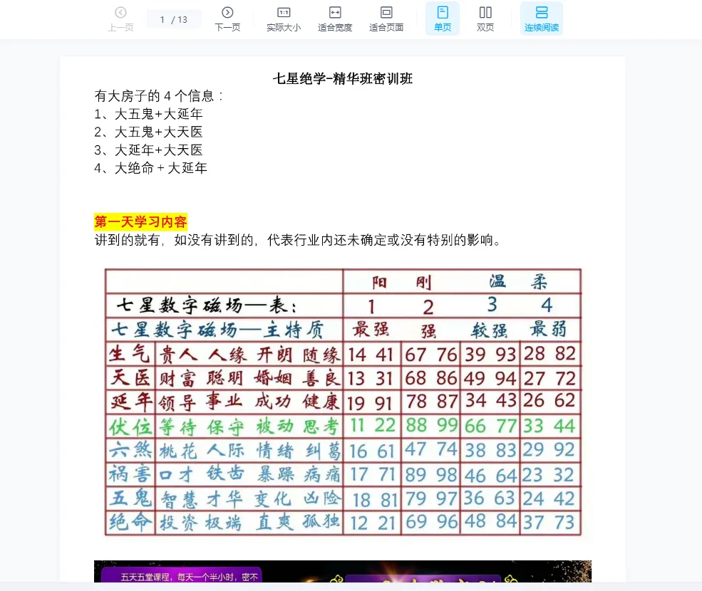 图片[5]_夏光明《七星绝学数字能量精华班、高级班、大师班》+《六字神课》（音视频+电子书+讲义）_易经玄学资料网