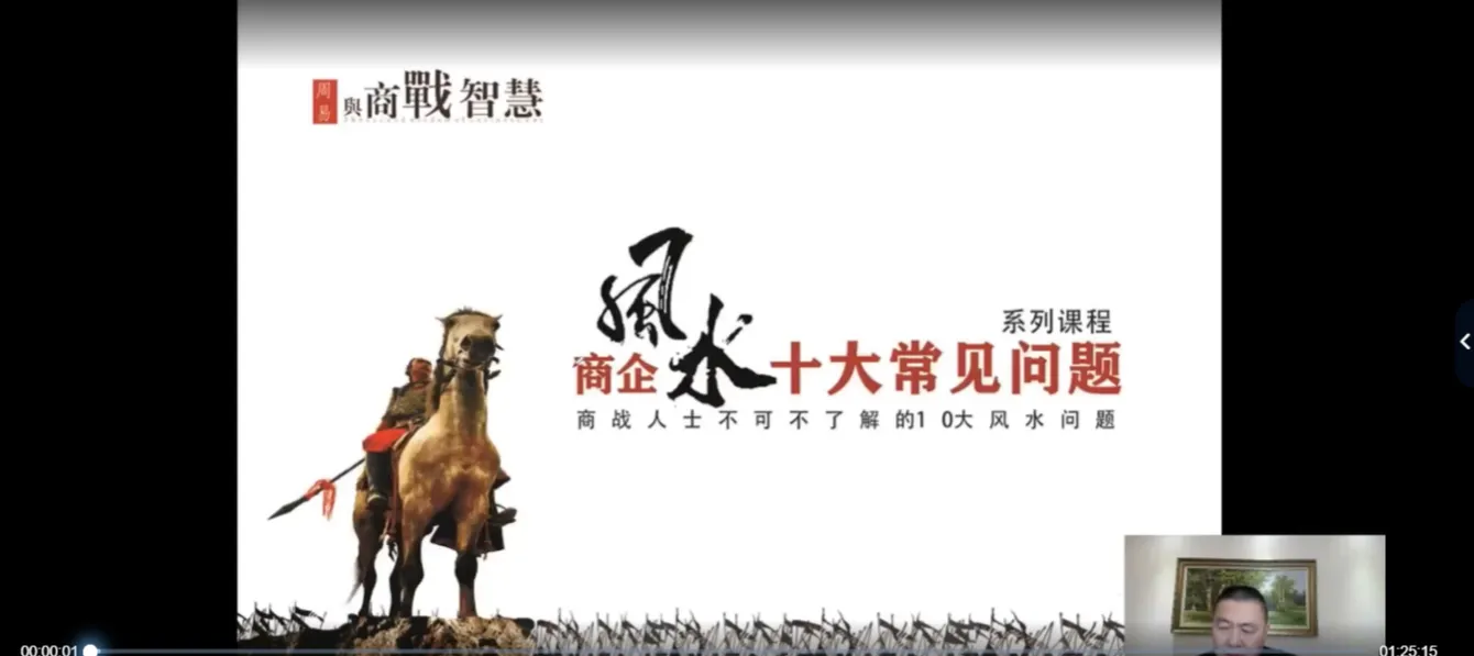 张瀚老师：商企风水十大常见问题（视频11集）_易经玄学资料网