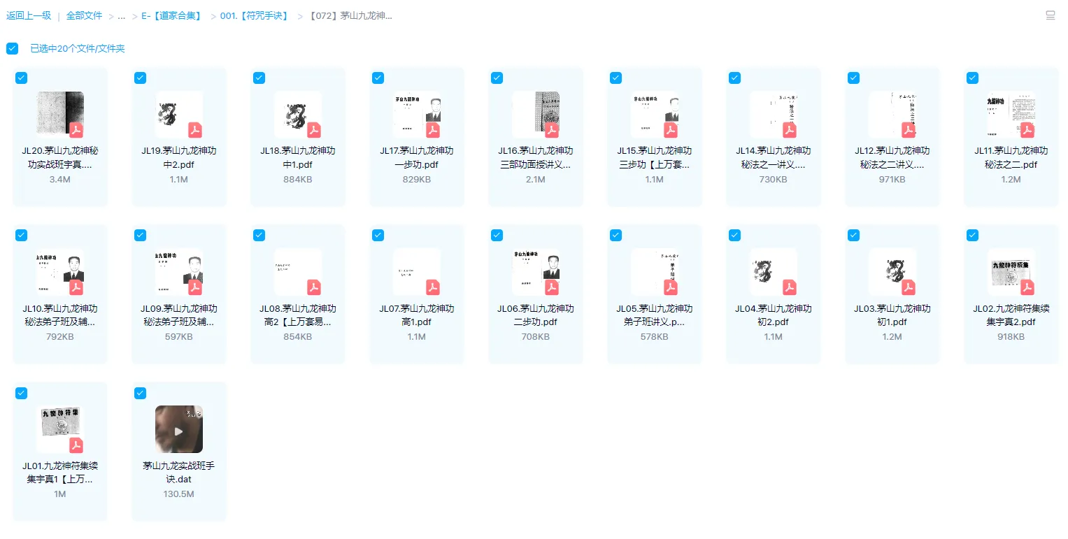 图片[1]_宇真《茅山九龙神功道法》（全套20册PDF+实战手诀视频 ）_易经玄学资料网