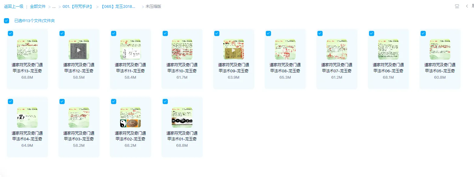 图片[1]_龙玉2018年道家法术符咒奇门法术符咒录像（视频13集）_易经玄学资料网