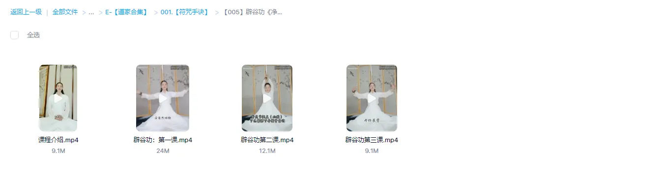 图片[1]_若水老师-辟谷功《净莲化生诀》（视频4集）_易经玄学资料网