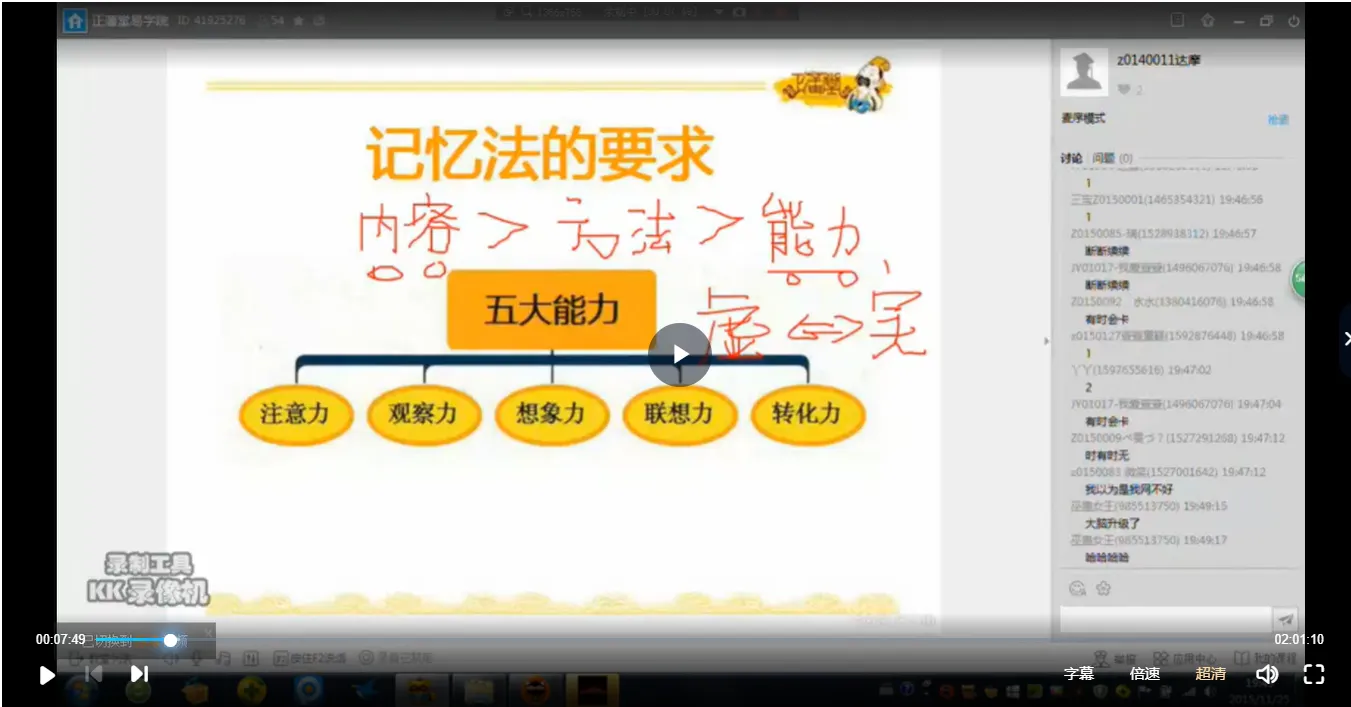 正藩堂-快速记忆法基础+进阶课程（视频15集）_易经玄学资料网