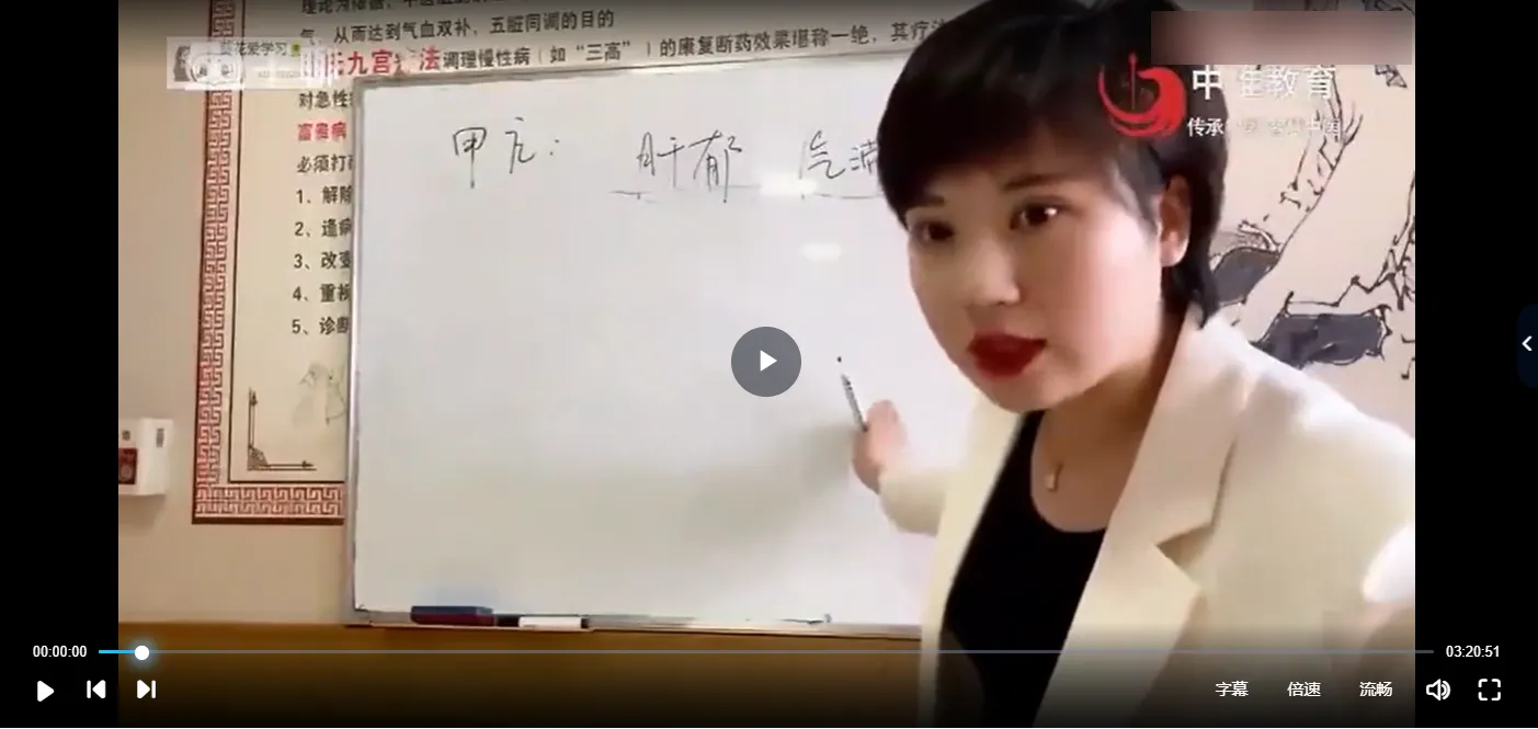 徐熠筱-九宫针疗法临床技术（视频4集）_易经玄学资料网
