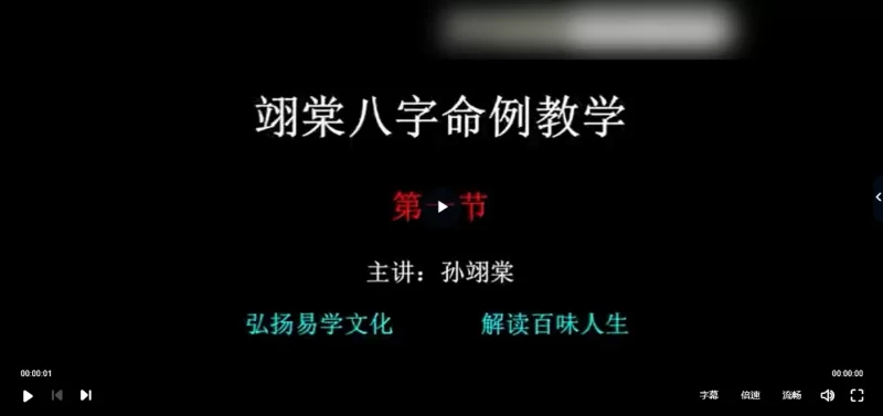 孙翊棠-新派八字基础+实战教程_易经玄学资料网