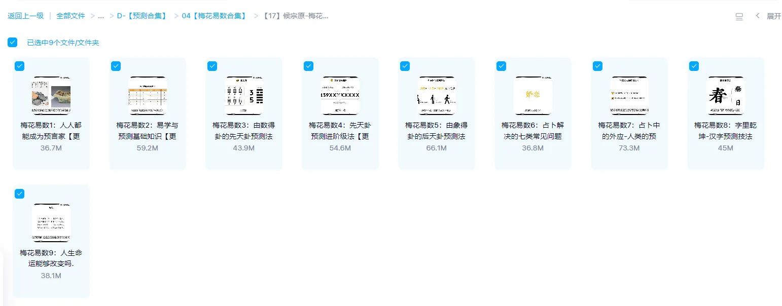 图片[1]_候宗原-梅花易数预测与心法（视频9集）_易经玄学资料网