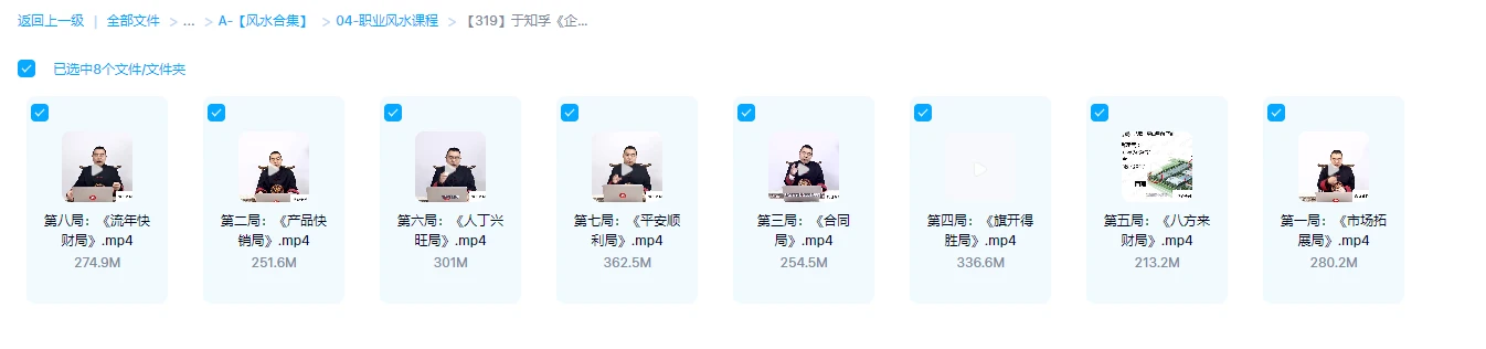 图片[1]_于知孚《企业旺财8大风水局》视频8集_易经玄学资料网