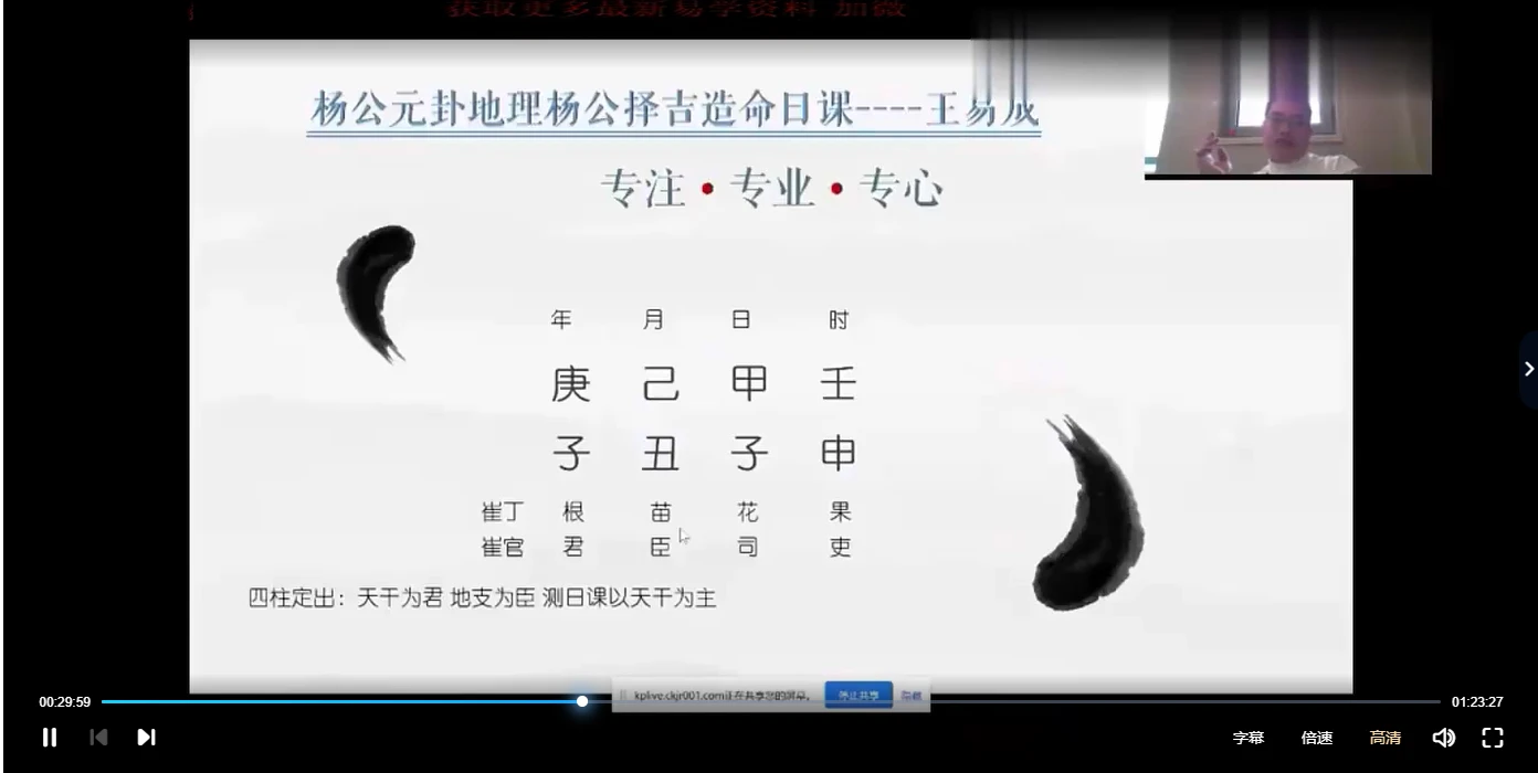 图片[2]_王易成-杨公元卦地理择吉造命日课（视频17小时）_易经玄学资料网
