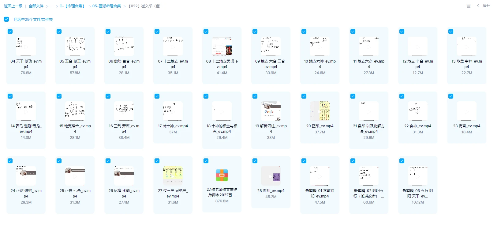 图片[1]_崔文举（催文举）徒弟卯木2022盲派命理基础课程（视频28讲）_易经玄学资料网