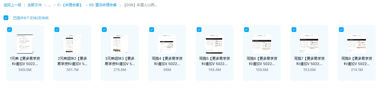 图片[1]_丰道人-山西盲派同胞篇（视频8集）_易经玄学资料网