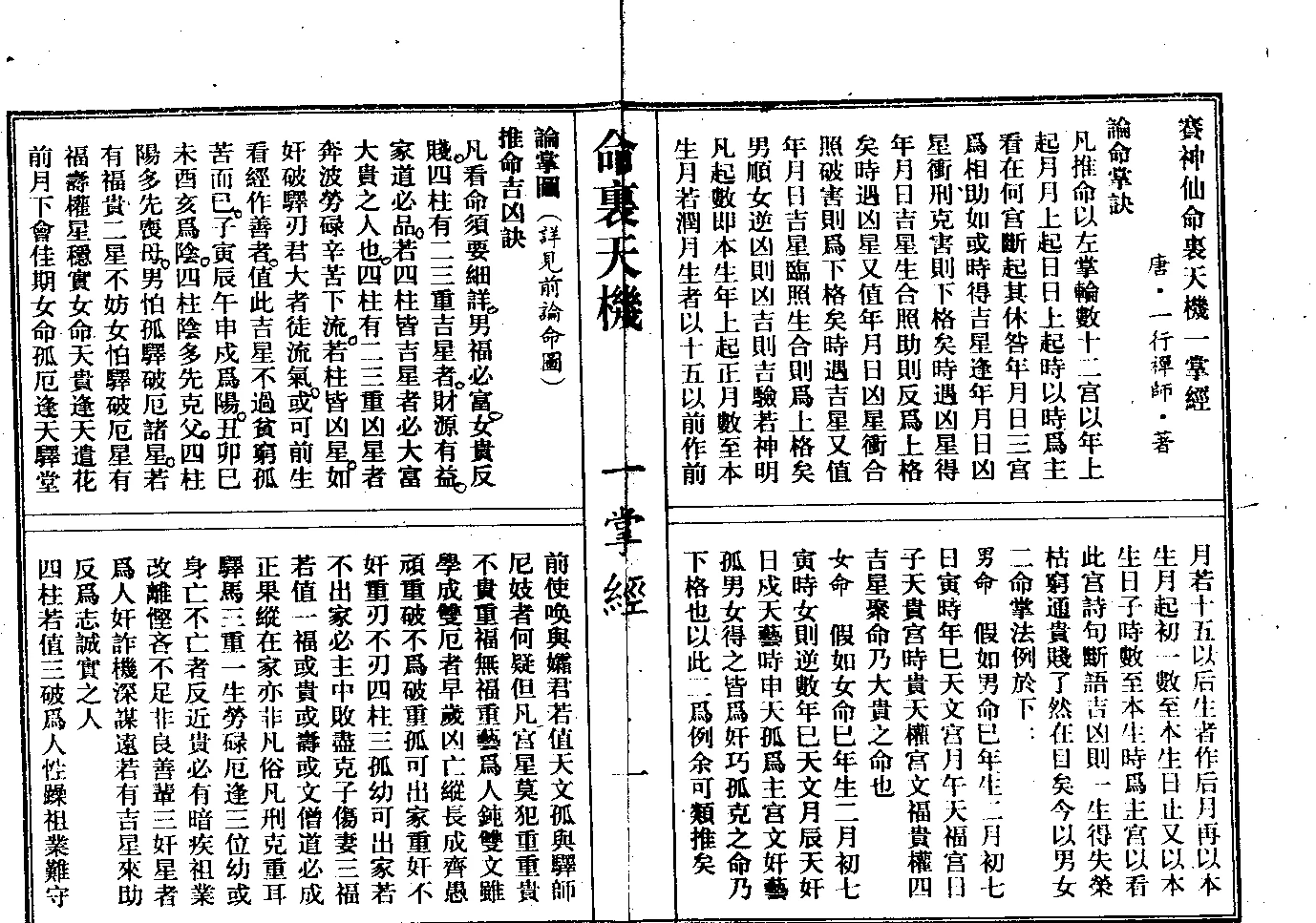 图片[3]_一行禪師著《命理天机一掌经》22张图片_易经玄学资料网