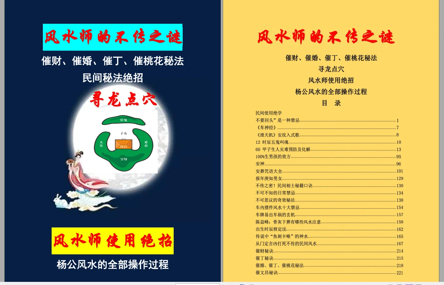 风水大师不传之秘《风水师使用绝招》1054页(1054页)_易经玄学资料网