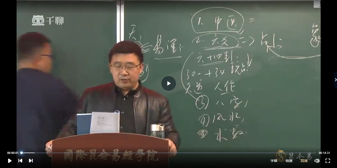 翟家昆仑易学专业班（视频130集）_易经玄学资料网
