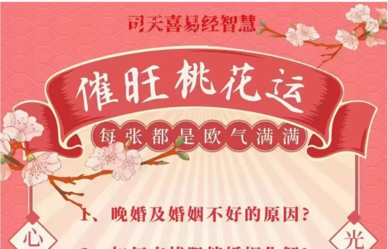 司天喜《催桃花》易经慧智快速脱秘单法_易经玄学资料网