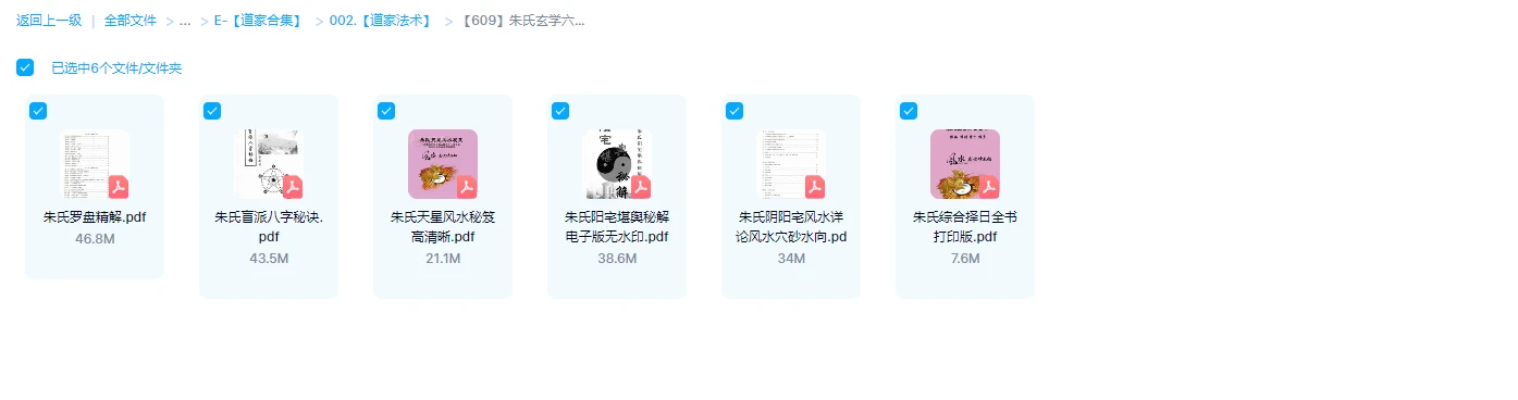 图片[1]_朱氏玄学六本电子书（罗盘+八字+风水+择日）_易经玄学资料网