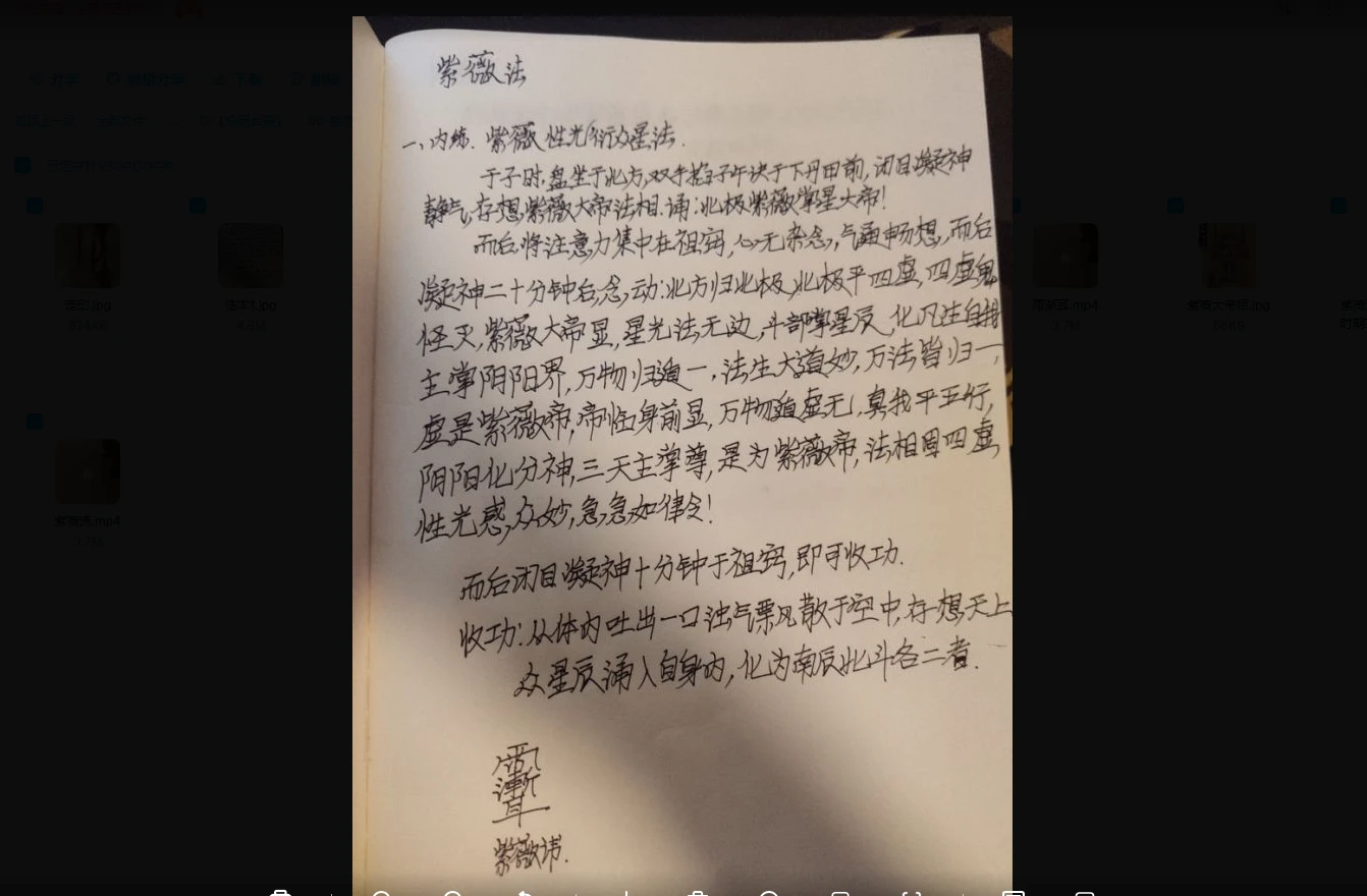 张长空-紫薇内练紫薇法脉传承（视频+文档+图片）_易经玄学资料网