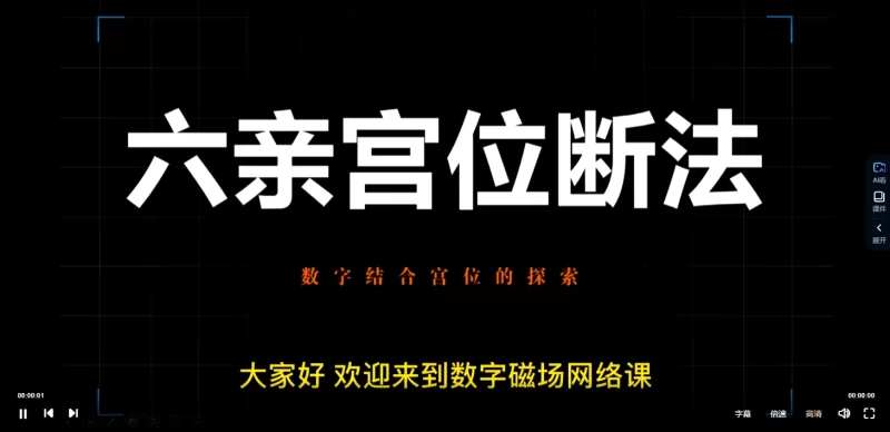 左林说易《左林数字磁场网络课》正课+直播辅导+实战案例_易经玄学资料网